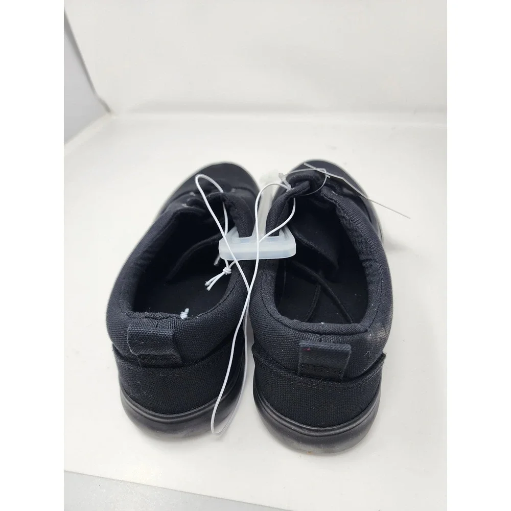 Goodfellow & Co Mens Low Top Lace Up Sneakers Black Canvas Casual Size 8